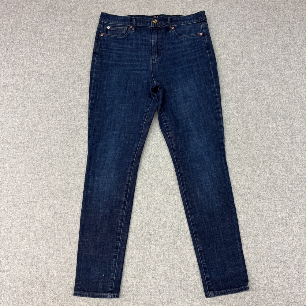 Gap Denim Skinny Jeans Size 30 Regular Dark Wash Blue Stretch 5-Pocket Mid Rise